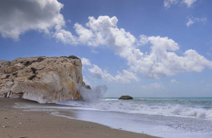 Felsen der Aphrodite und Meerblick, Zypern