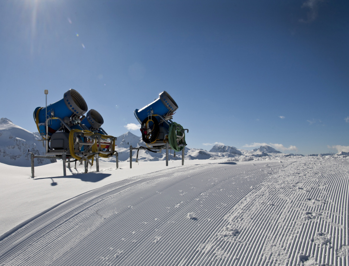 Vorbereitung der Skipisten