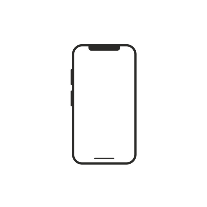 Smartphone mit transparentem Bildschirm, Vektor