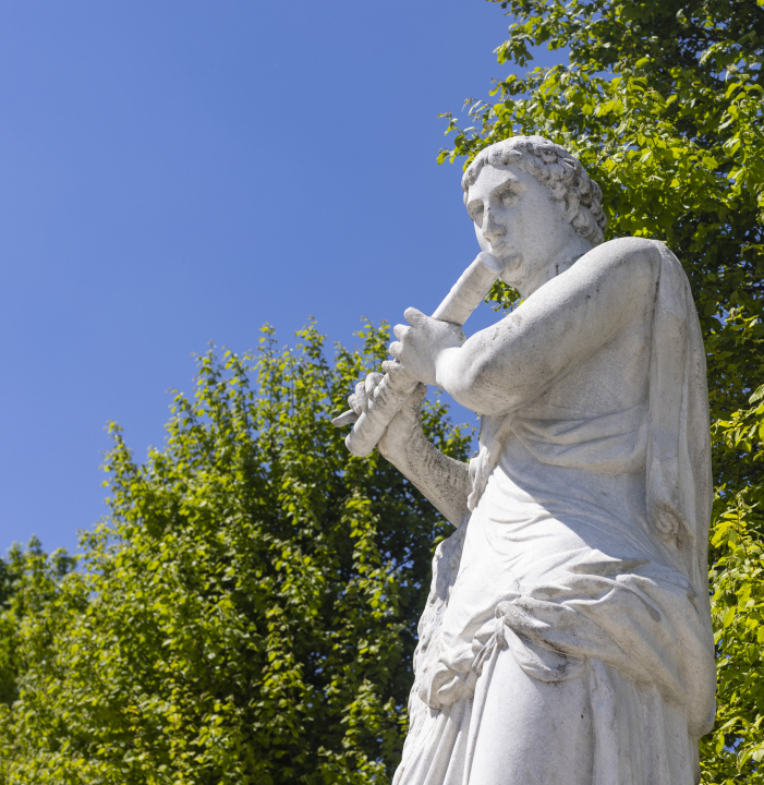 Flötenskulptur, Park Schönbrunn Wien