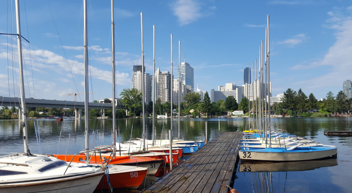 Segelboote in Wien