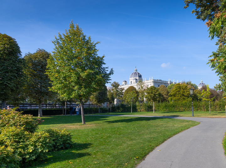 Öffentlicher Park im Zentrum von Wien