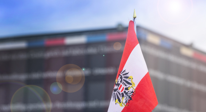 Die Flagge von Österreich