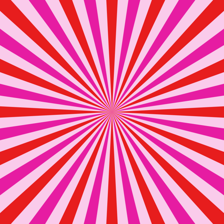 Pink Stripes Facing Center