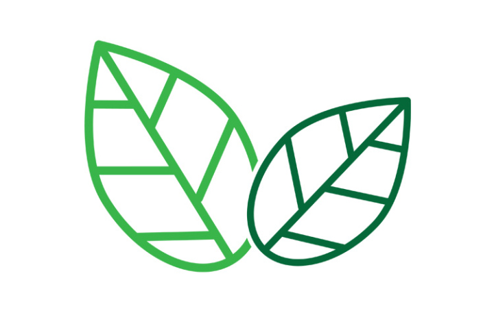 Grünes Blatt-Symbol