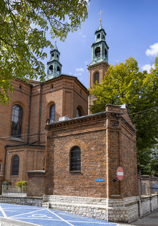 Piekarska-Basilika von der Seite des ks. Jan Fick