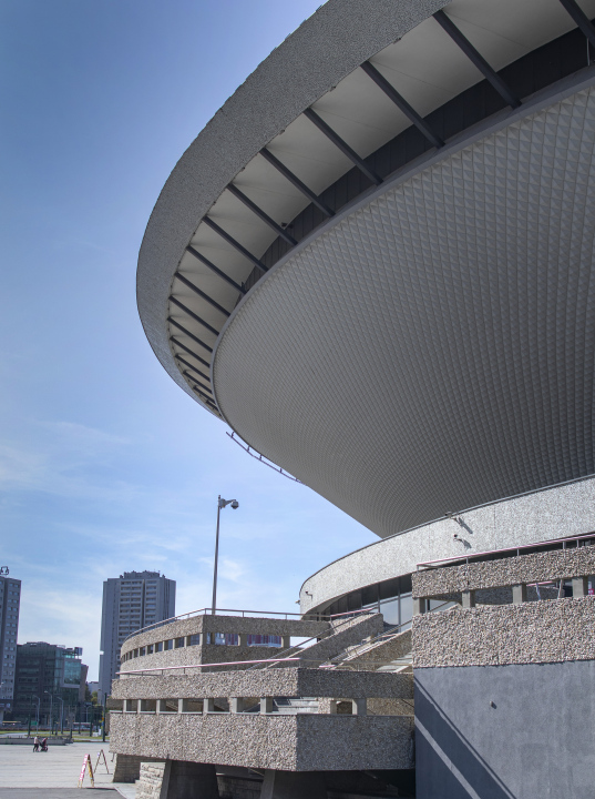 Katowice, das Gebäude der Spodek Entertainment Hall