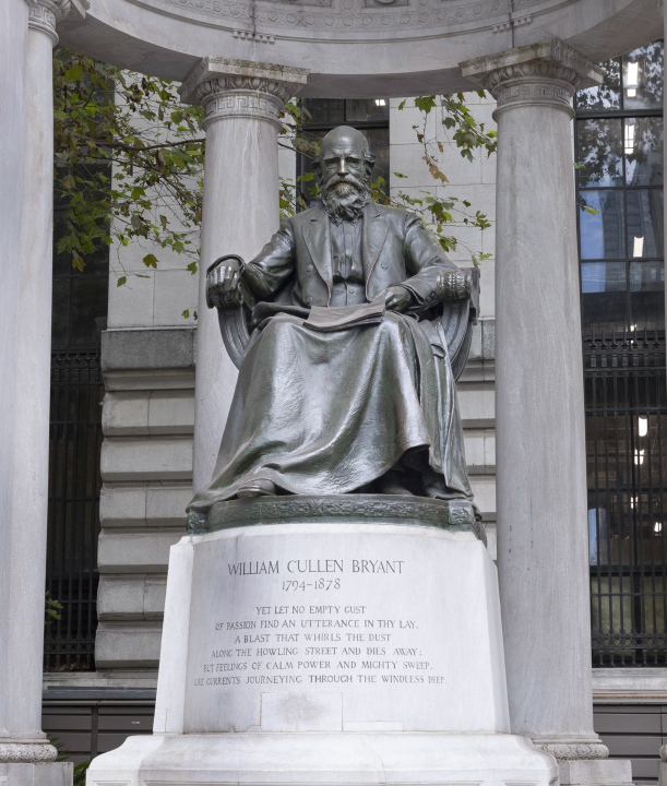 William Cullen Bryant Memorial im Bryant Park, New York