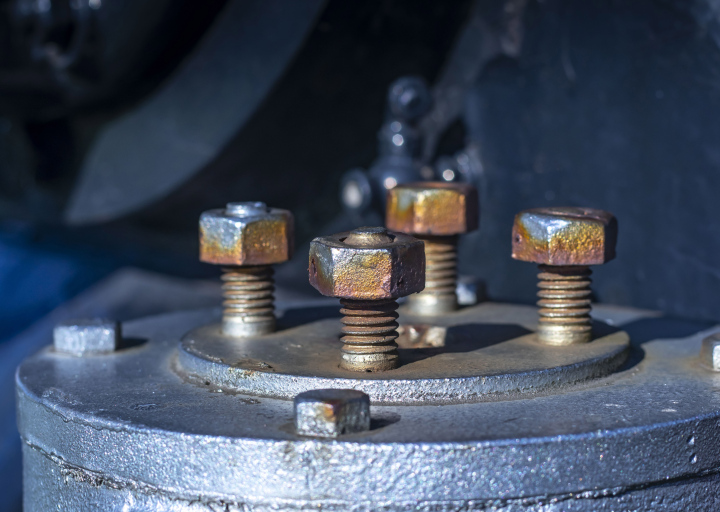 Korrodierte Schrauben