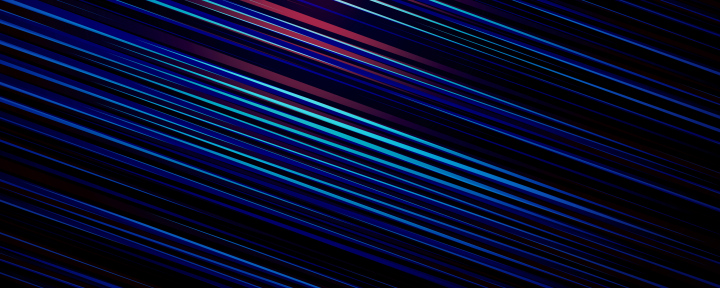 Blaue diagonale Streifen auf schwarzem Hintergrund, Banner