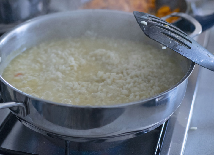 Risotto Flachtopf kochen