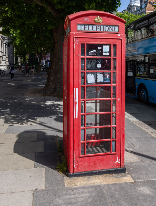 Rote Telefonzelle, London.