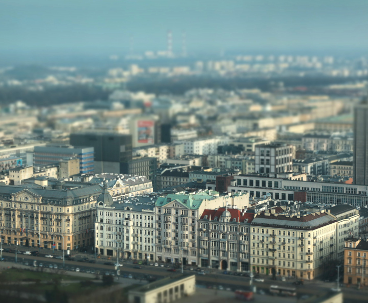 Gebäude im Zentrum von Warschau