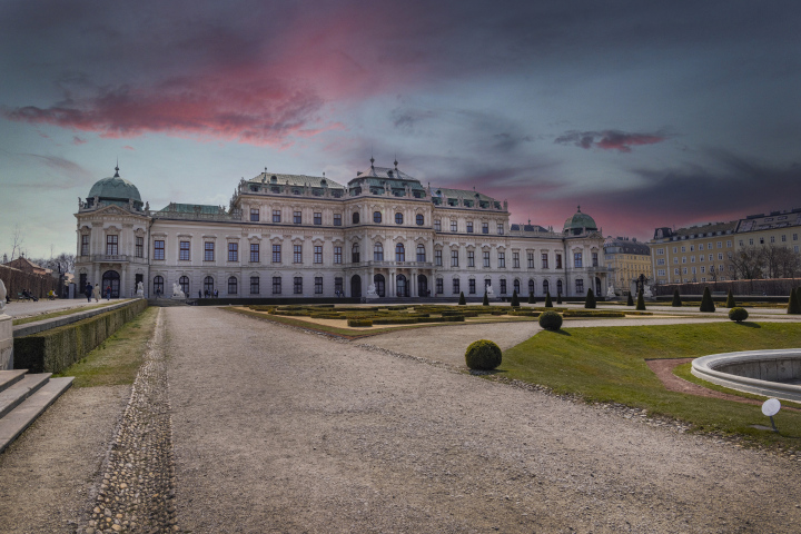 Oberes Schloss Belvedere, Wien, freies stockfoto