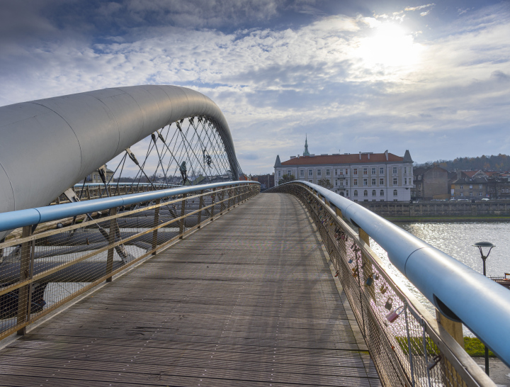 Bernatka-Fußgängerbrücke in Krakau