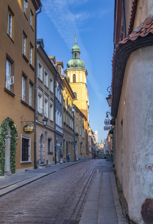 Altstadt in der Warschauer Piwna Straße