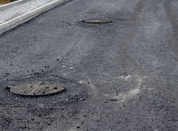 Asphaltstraßenrenovierung