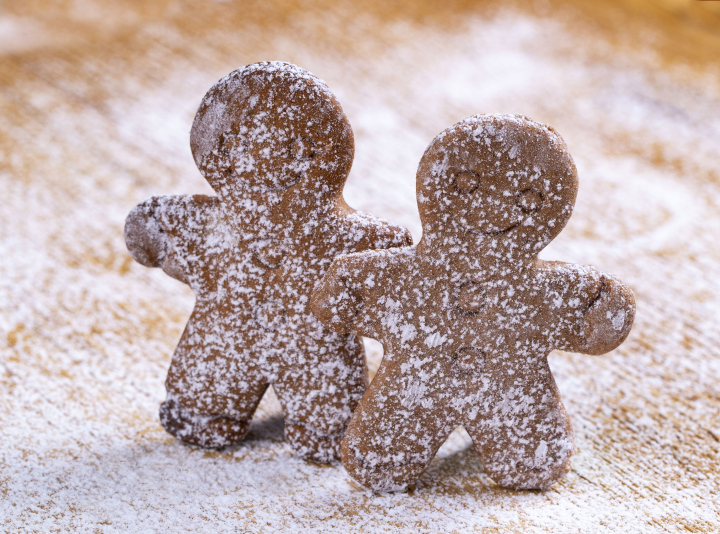 Weihnachtslebkuchen, zwei kleine Männer