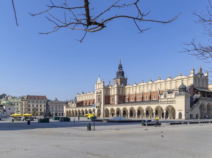 Tuchhallen in Krakau, Marktplatz