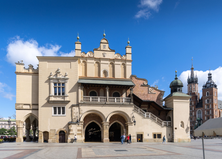 Tuchhallen auf dem Marktplatz in Krakau