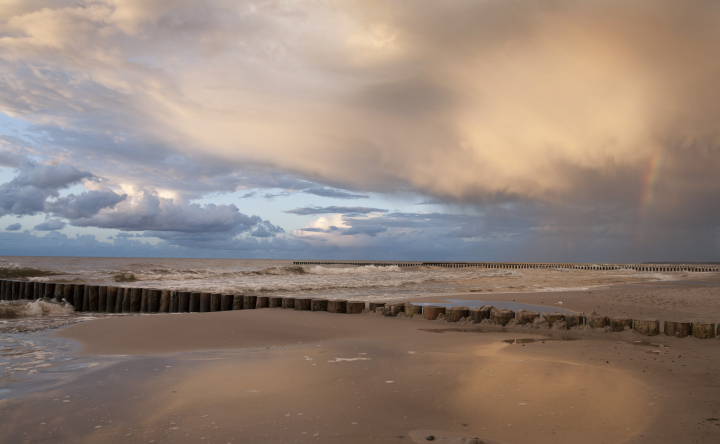 Regenbogen am Strand