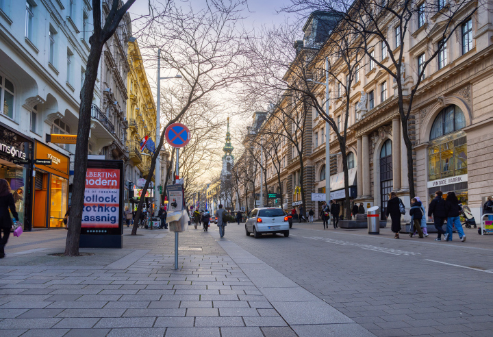 Mariahilfer Straße in Wien