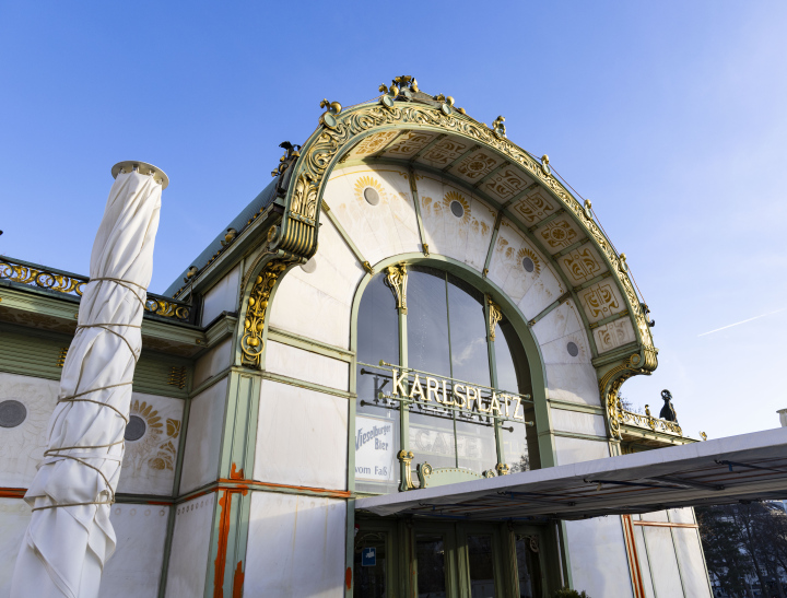 Das Otto-Wagner-Museum im Pavillon am Karlsplatz in Wien