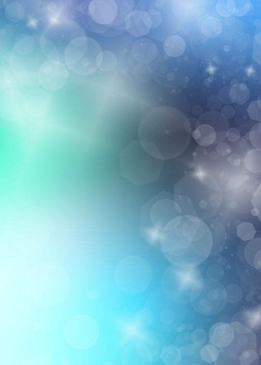 Licht, Blendung und Blitze. Blauer Hintergrund für ein Poster.