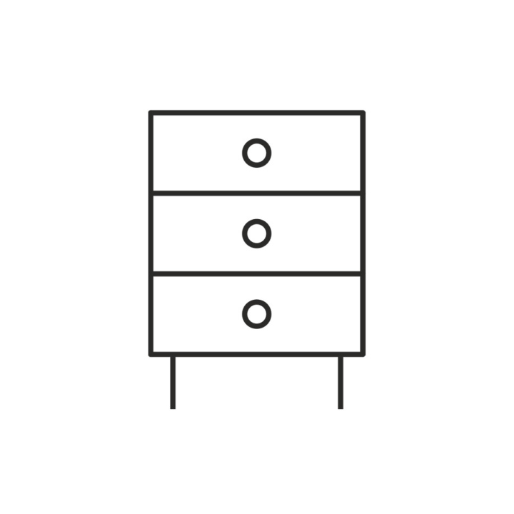 Kommode-Symbol. Möbel mit Schubladen png