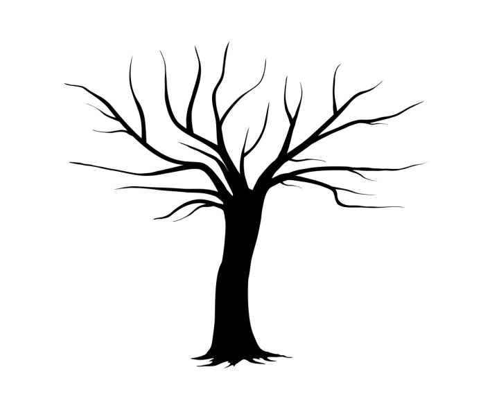 Baum ohne Blätter Vektorbild