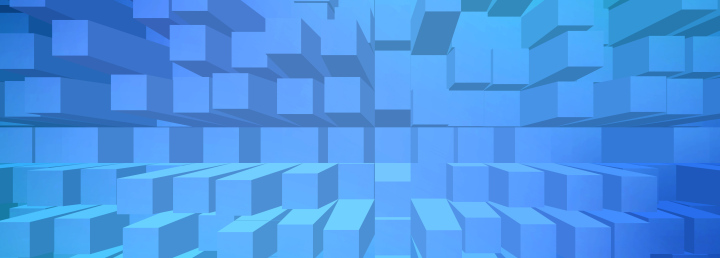 Hintergrund für Banner mit dreidimensionalen Elementen