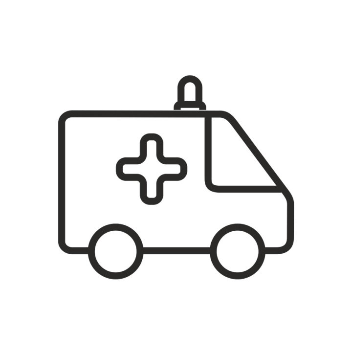 Krankenwagen, kostenloses Symbol, Vektor