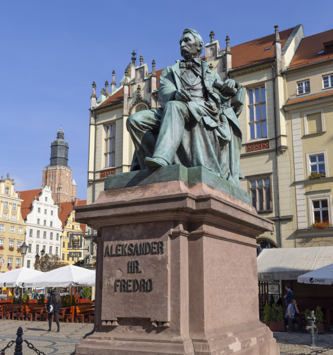 Aleksander Fredro-Denkmal in Breslau