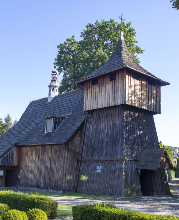 Die Holzkirche in Jodłownik