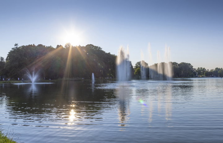 Der Stausee der Nowa Huta-Brunnen