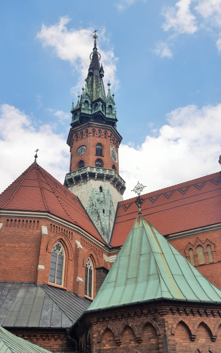 Kirche auf dem Podgórski-Marktplatz