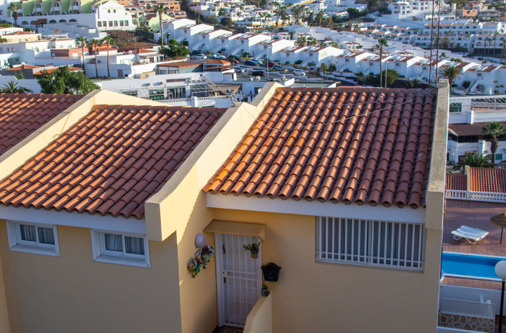 Teneriffa Dichte Bebauung auf der Insel.