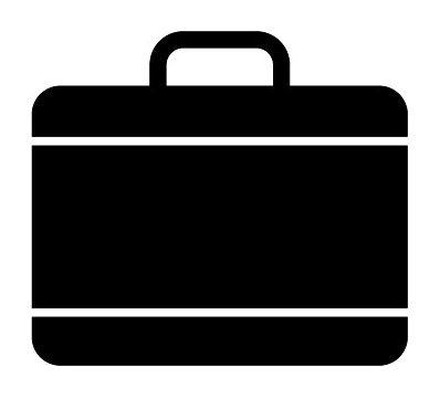 Aktentaschen-Symbol mit Griff