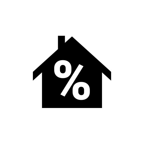 Haus, kaufen, Prozent frei Symbol