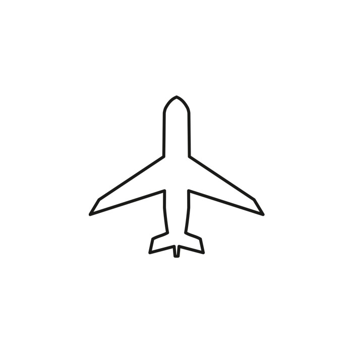 Passagierflugzeug-Symbol