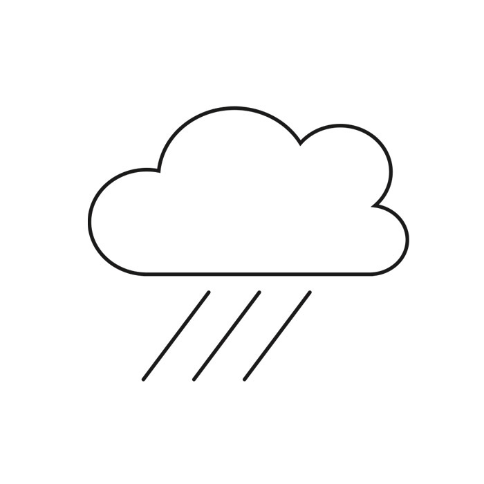 Regenwolkensymbol, eps