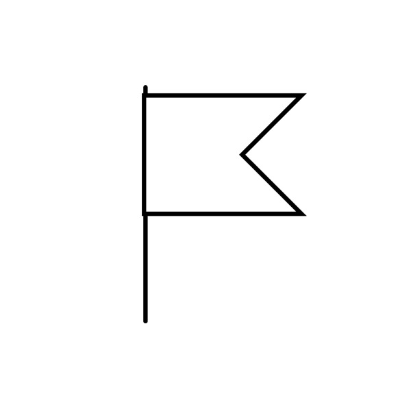 Flagge, Vektor, Position, Symbol