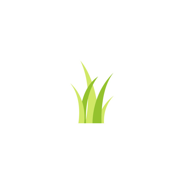 Grünes Gras-Symbol