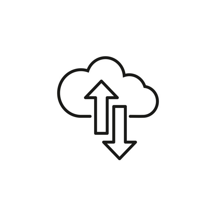 Cloud, Datenübertragung, Icon