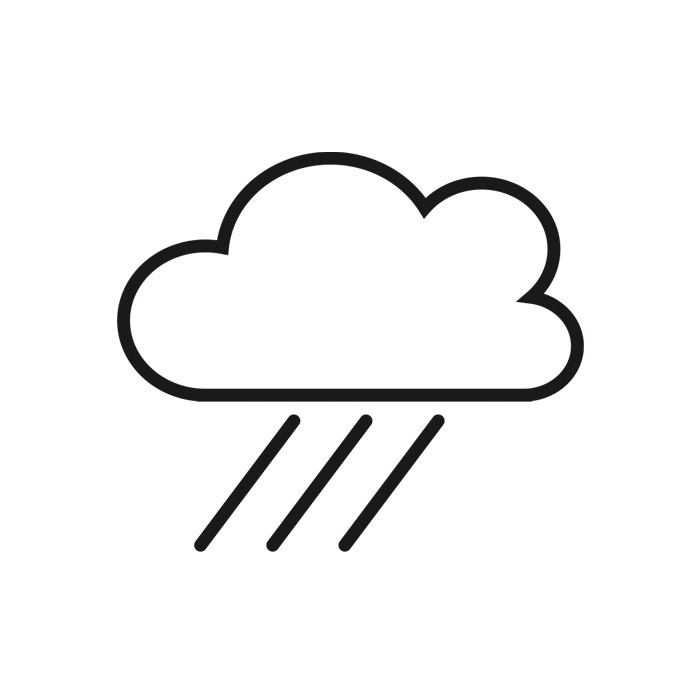 Cloud-Symbol, Niederschlag, EPS, Vektor Kostenlose Icons