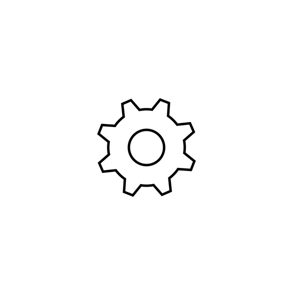 Industrie weiße Ikone